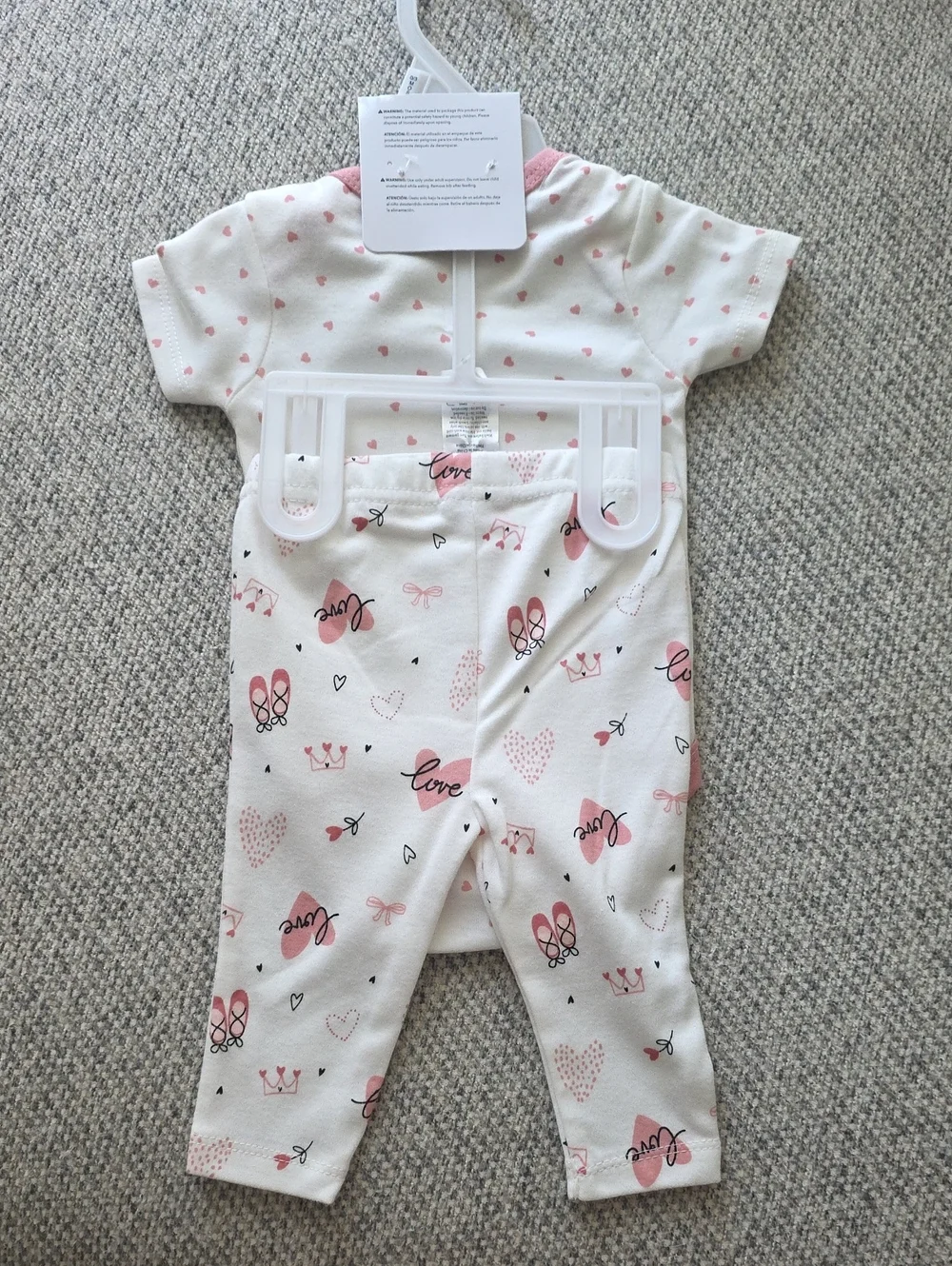 Baby Views Pink Heart Baby Matching Set - Baby Views